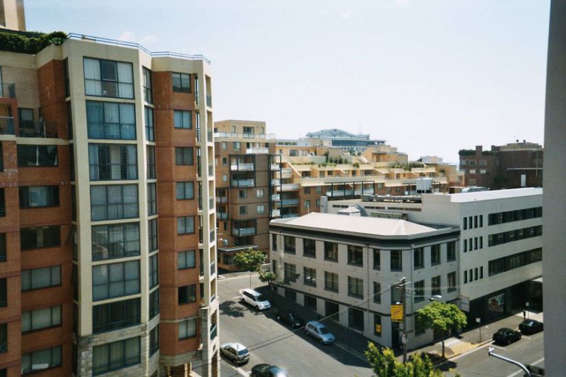 Blick aus meinem Hotelzimmer in Sydney