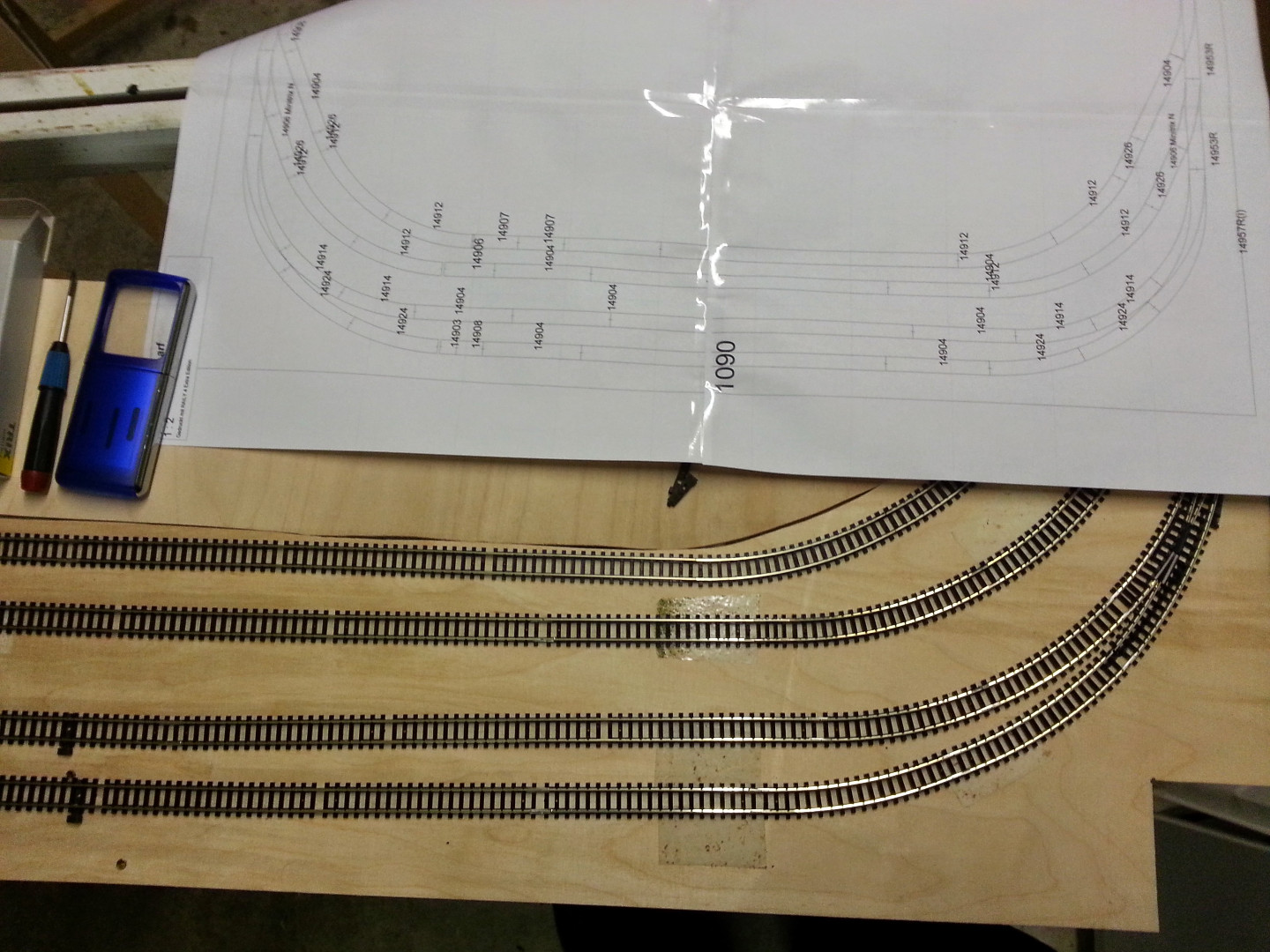 März 2015. Der Schattenbahnhof wird erweitert